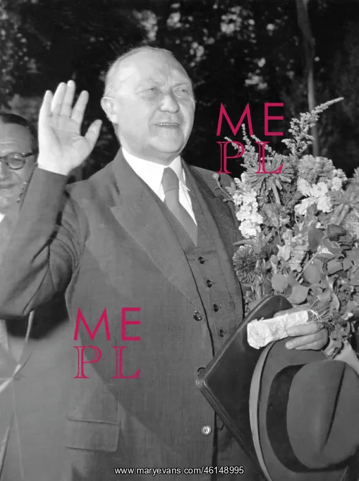 : Dr Konrad Adenauer, German Chancellor, wins election : Dr Konrad Adenauer, German Chancellor, wins election