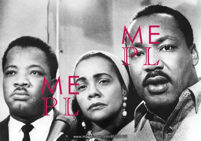 : Dr. Martin Luther King (right), with his ? : Dr. Martin Luther King (right), with his ?