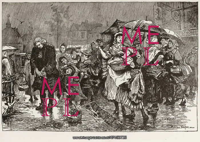 : Dr Samuel Johnson Standing in Uttoxeter Market : Dr Samuel Johnson Standing in Uttoxeter Market