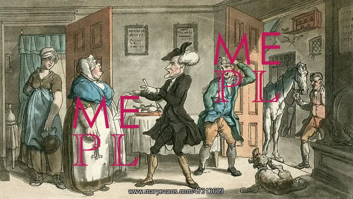 : Dr Syntax disputing his bill with the landlady : Dr Syntax disputing his bill with the landlady