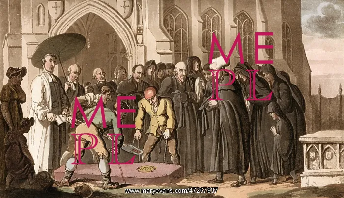 : Dr Syntax at the funeral of his wife : Dr Syntax at the funeral of his wife