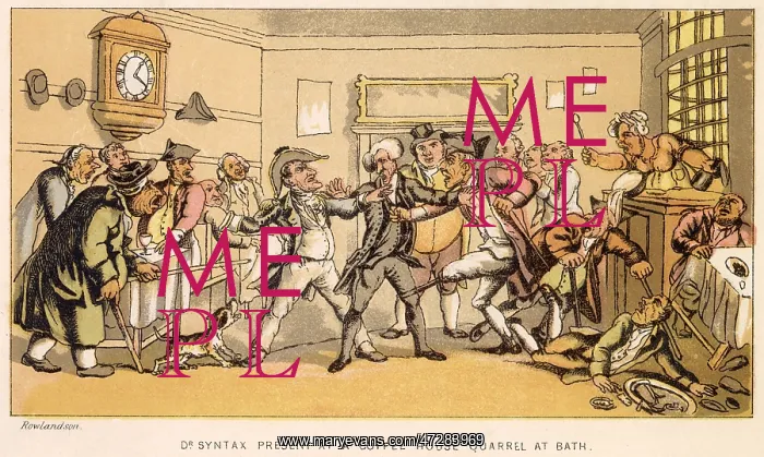  : Dr Syntax present at a coffee house quarrel at Bath