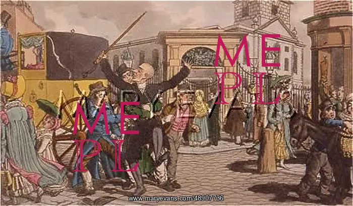 : Dr Syntax robbed in St Giles : Dr Syntax robbed in St Giles