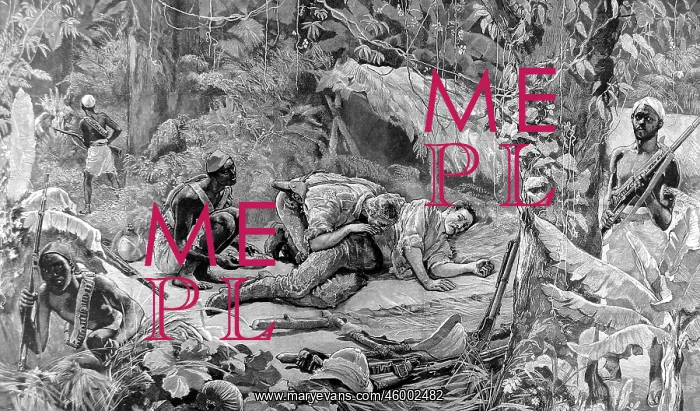 : Dr. Thomas Parke sucking poison from Lt. Stairs, Abousheeba : Dr. Thomas Parke sucking poison from Lt. Stairs, Abousheeba