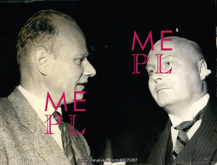 : Dr Wolfgang Stresemann, conductor, Ernst Schroder, actor : Dr Wolfgang Stresemann, conductor, Ernst Schroder, actor