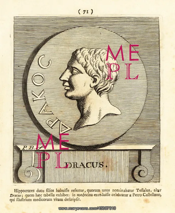 : Draco I, Greek physician, son of Hippocrates : Draco I, Greek physician, son of Hippocrates