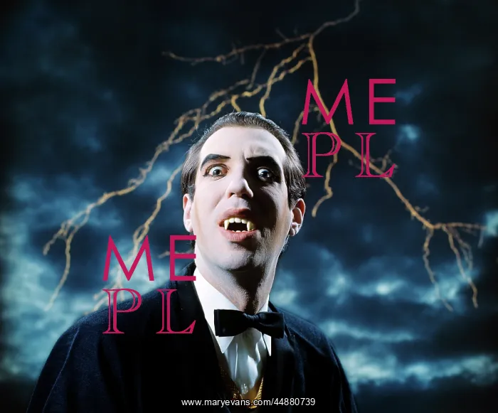  : Dracula Character With Lightning