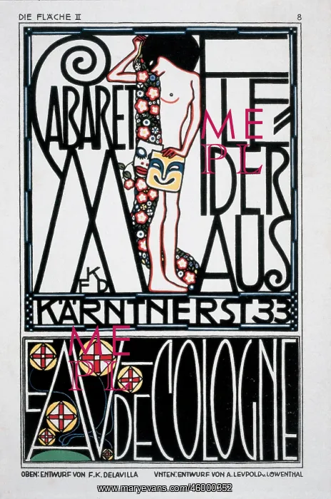 : Bill draft for Cabaret Fledermaus : Bill draft for Cabaret Fledermaus