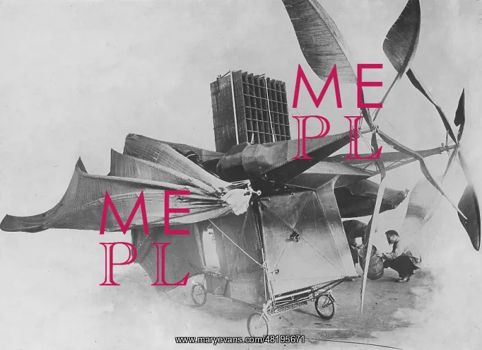 : Dragon airplane by Clement Ader, 1909 : Dragon airplane by Clement Ader, 1909