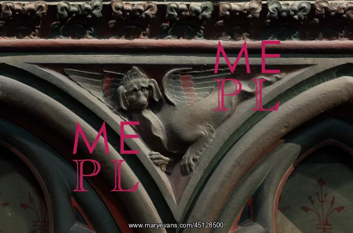 : Dragon, choir screen, Cathedrale Notre-Dame de : Dragon, choir screen, Cathedrale Notre-Dame de