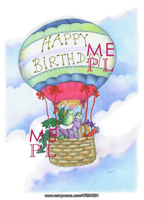 : Dragon in a Hot Air Balloon : Dragon in a Hot Air Balloon