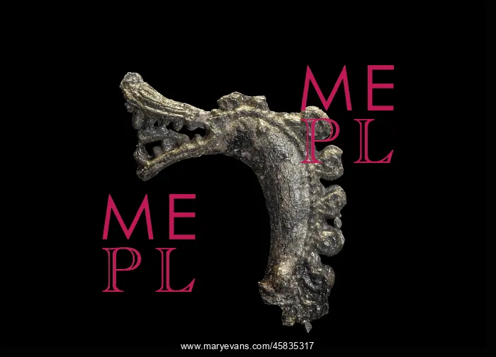 : Dragon pin, Swedish History Museum, Stockholm, Sweden : Dragon pin, Swedish History Museum, Stockholm, Sweden