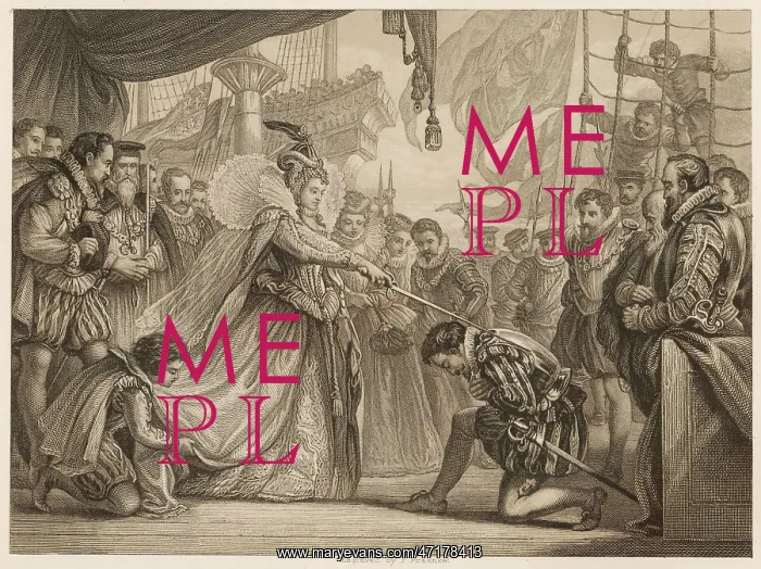 : Drake knighted 1581 : Drake knighted 1581