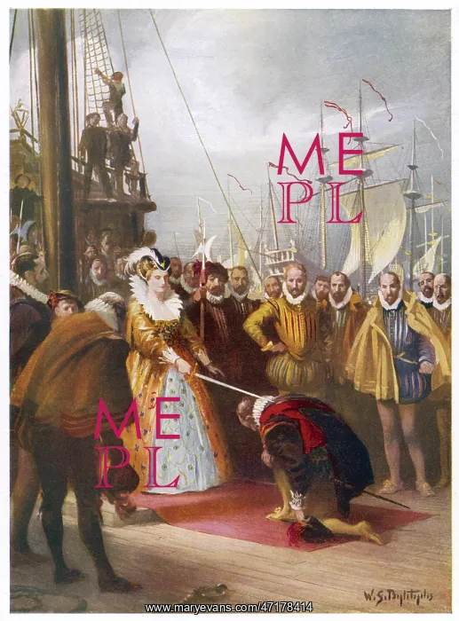 : Drake knighted 1581 : Drake knighted 1581