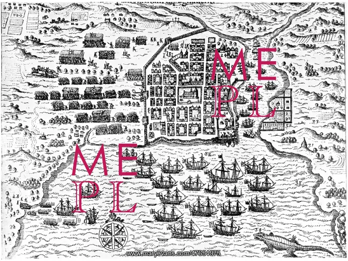 : Drake's fleet at Santo Domingo : Drake's fleet at Santo Domingo