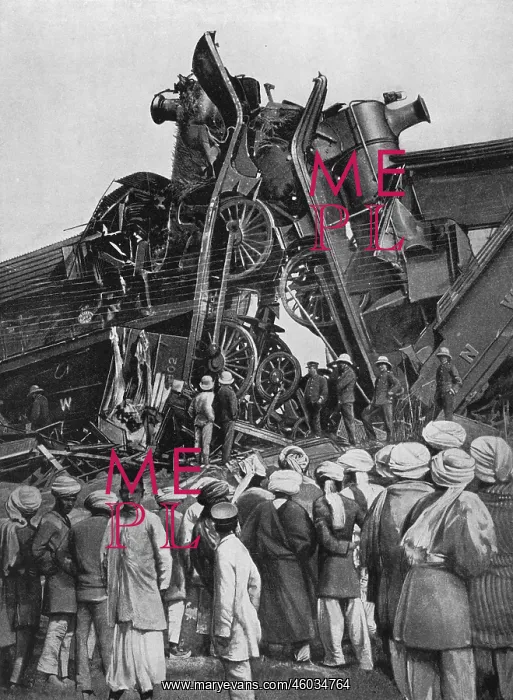 : Dramatic collision with two trains near Ludhiana 1908 : Dramatic collision with two trains near Ludhiana 1908