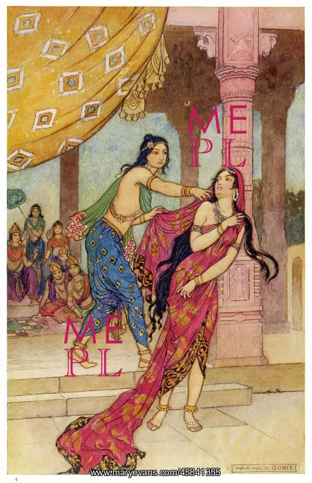 : Draupadi and Duhsasanar : Draupadi and Duhsasanar