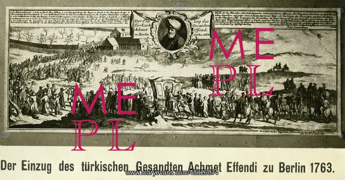 : Drawing depicting the the entry of the Turkish : Drawing depicting the the entry of the Turkish