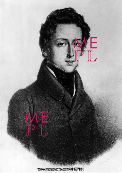 : Drawing of Frederic Chopin : Drawing of Frederic Chopin