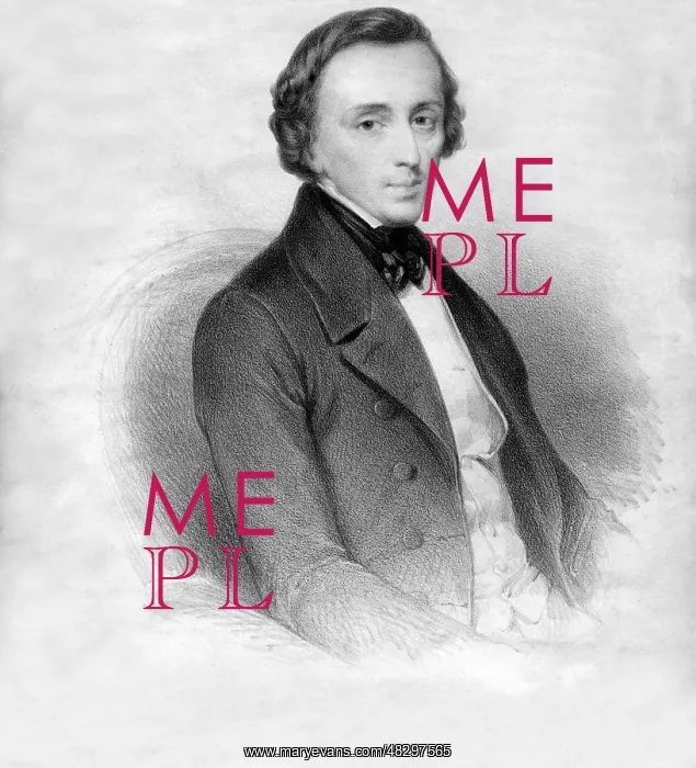 : Drawing of Frederic Chopin : Drawing of Frederic Chopin