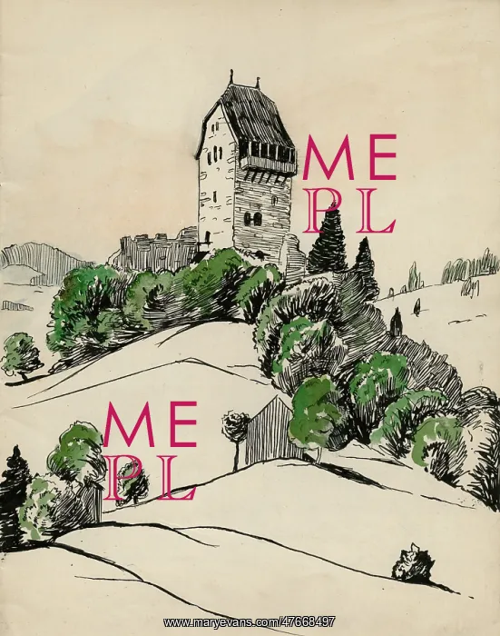 : Drawing by Harold Auerbach, Iberg, Switzerland : Drawing by Harold Auerbach, Iberg, Switzerland