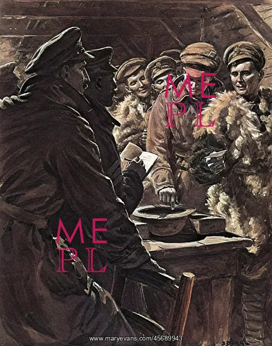 : Drawing Lots for Christmas Leave, WW1 : Drawing Lots for Christmas Leave, WW1