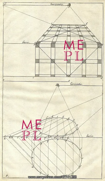 : Drawing perspective with a cone on a tube structure : Drawing perspective with a cone on a tube structure