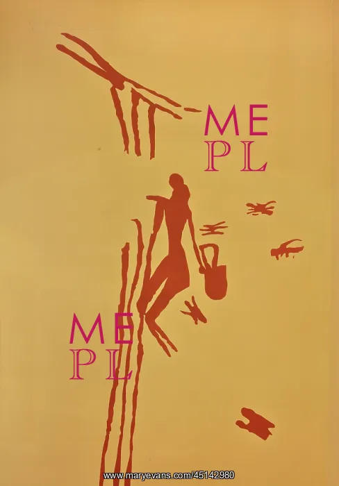 : Drawing of rock art, Ecomuseum, Bicorp, Valencia, Spain : Drawing of rock art, Ecomuseum, Bicorp, Valencia, Spain