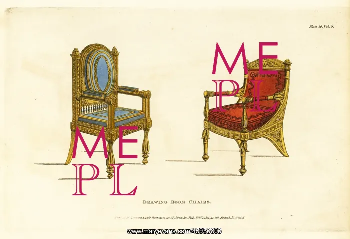 : Drawing room chairs, 1811 : Drawing room chairs, 1811