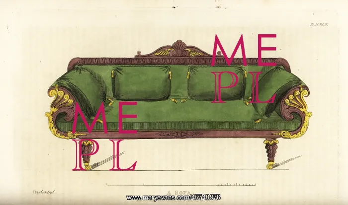: A drawing-room sofa designed by John Taylor : A drawing-room sofa designed by John Taylor