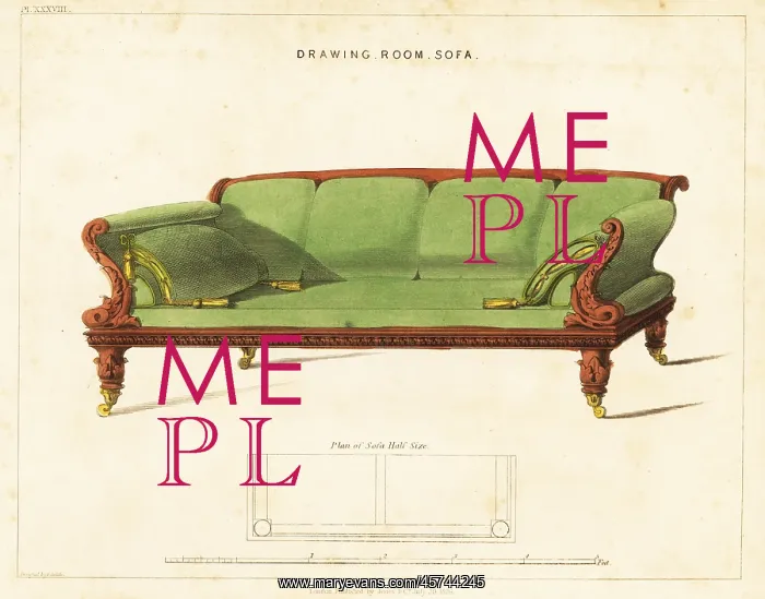 : Drawing room sofa, Regency style : Drawing room sofa, Regency style