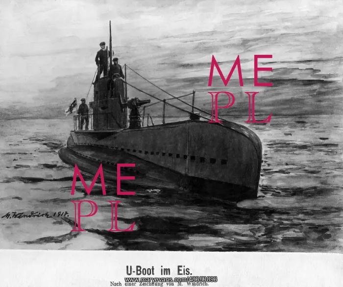 : Drawing of an U-Boot : Drawing of an U-Boot