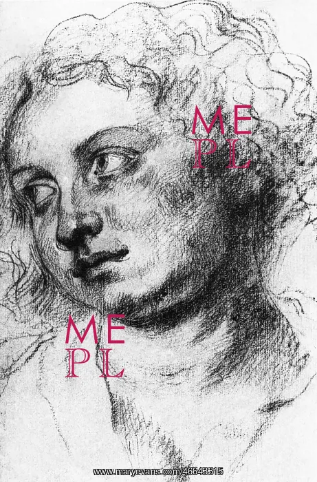 : Drawing of a woman's head, by Rubens : Drawing of a woman's head, by Rubens