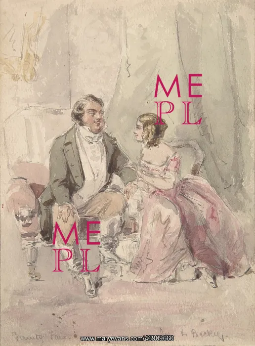 : Drawings for scenes from Vanity Fair: Jos and : Drawings for scenes from Vanity Fair: Jos and
