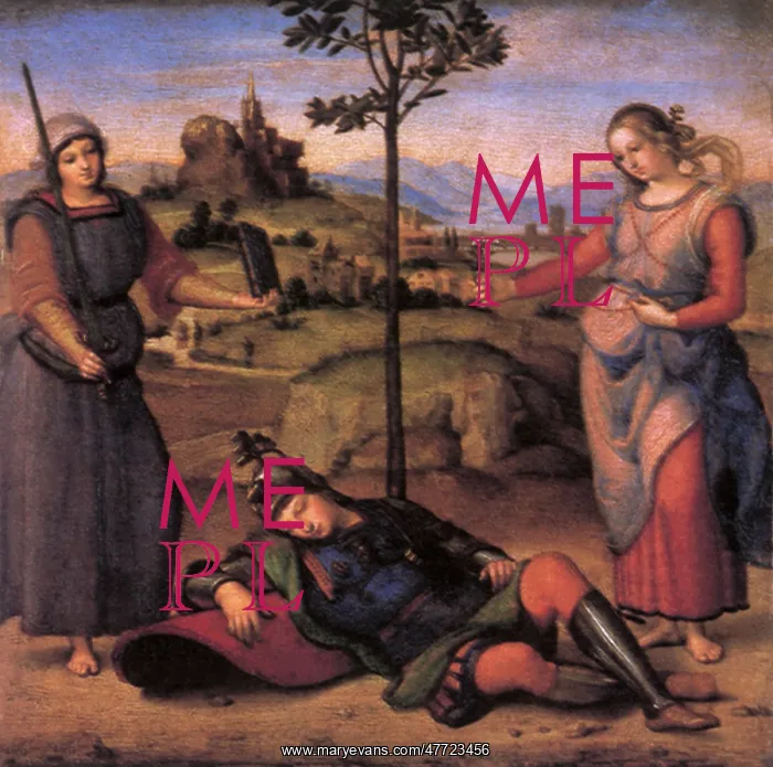  : The Dream of a Knight, by Raphael