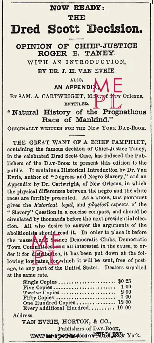 : The Dred Scott Decision, 1857 : The Dred Scott Decision, 1857