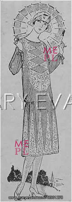 : DRESS & PARASOL 1926 : DRESS & PARASOL 1926