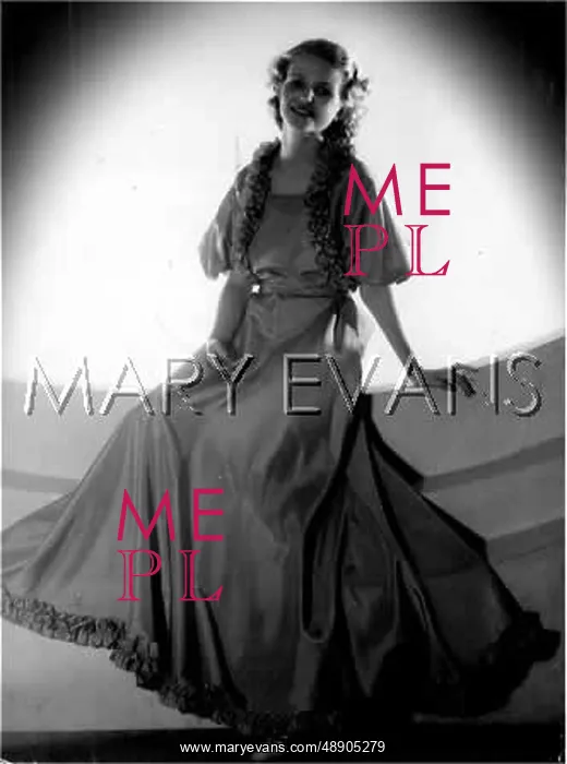 : DRESS WITH RUCHING 1930S : DRESS WITH RUCHING 1930S
