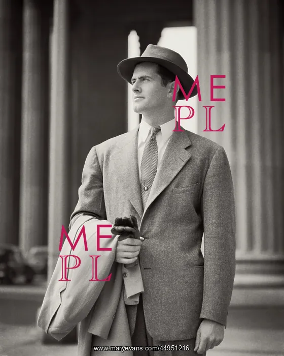 : Well Dressed Businessman Wearing Hat Suit Tie : Well Dressed Businessman Wearing Hat Suit Tie