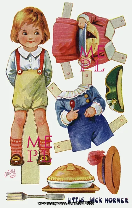 : Dressing doll. Little Jack Horner : Dressing doll. Little Jack Horner