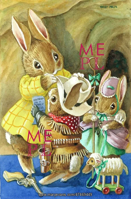 : Dressing for the Party - Cowboy rabbit etc : Dressing for the Party - Cowboy rabbit etc
