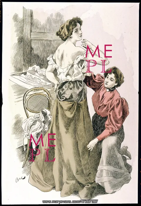 : At the Dressmaker 1895 : At the Dressmaker 1895