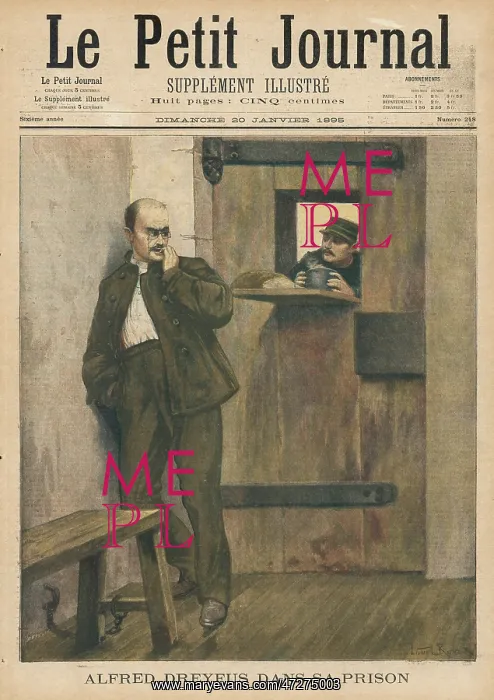 : DREYFUS IN PRISON / 1895 : DREYFUS IN PRISON / 1895