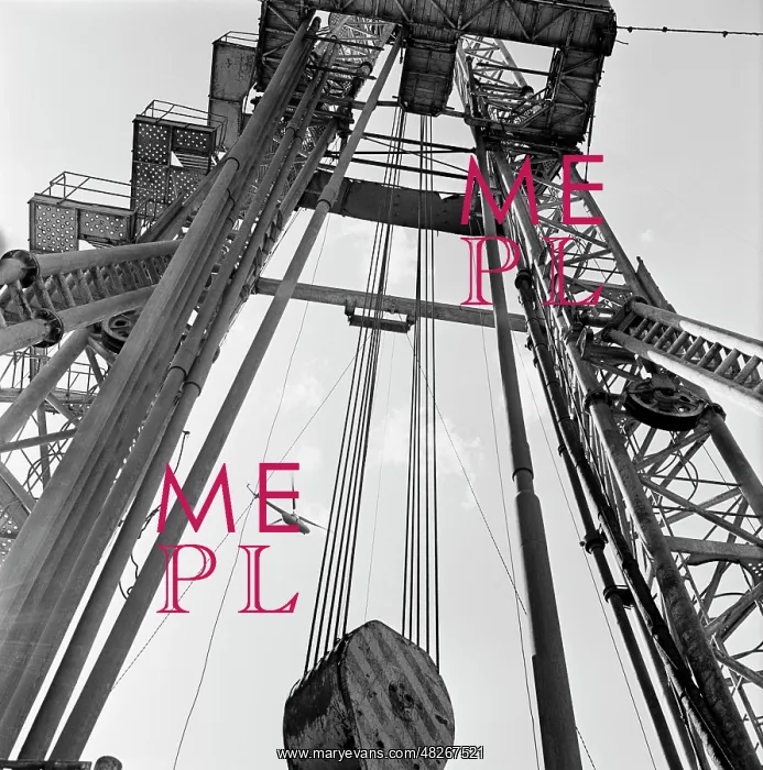: Drilling derricks in Irkutsk region, 1967 : Drilling derricks in Irkutsk region, 1967