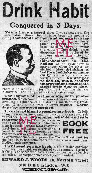 : DRINK HABIT CURED 1919 : DRINK HABIT CURED 1919