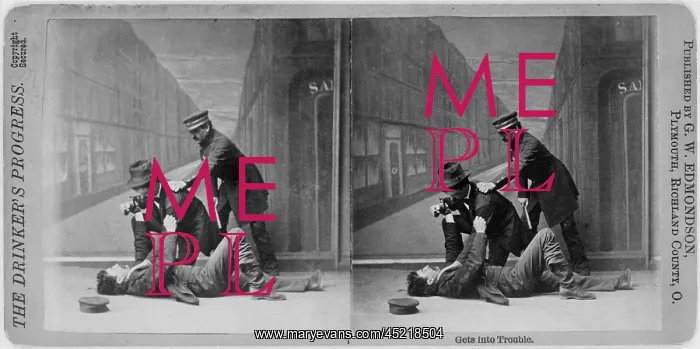 : The drinker's progress: Gets into trouble, ? : The drinker's progress: Gets into trouble, ?