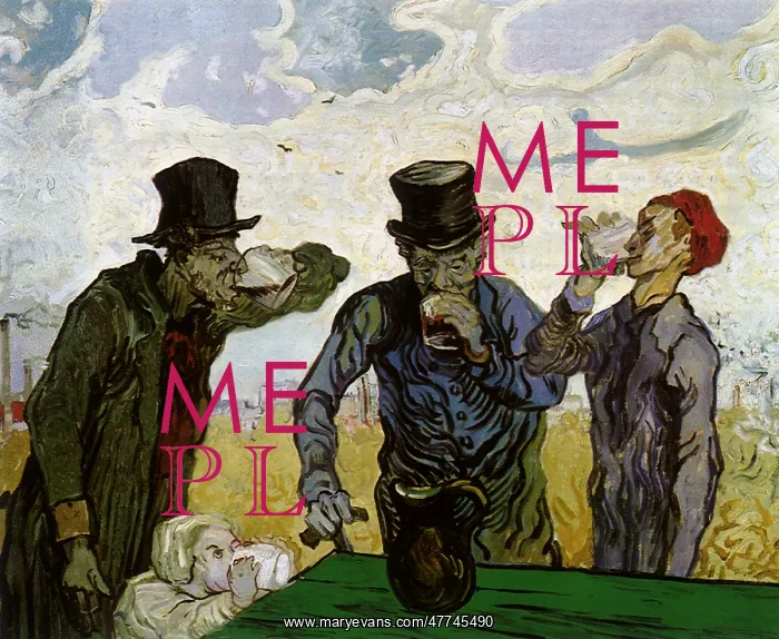 : The Drinkers, by Van Gogh : The Drinkers, by Van Gogh