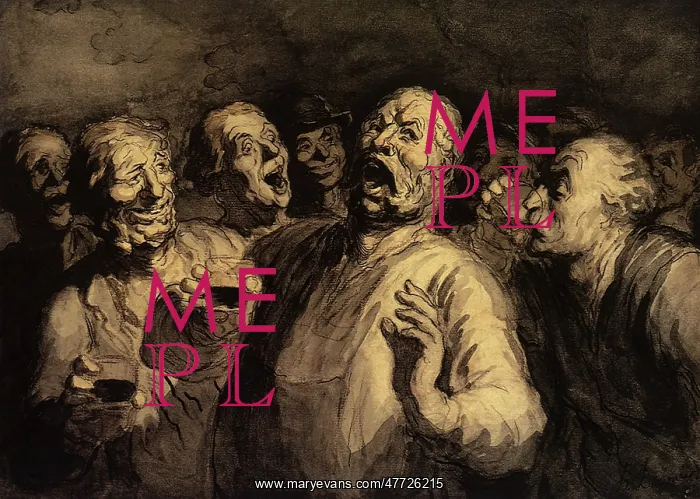  : The Drinking Song, by Daumier