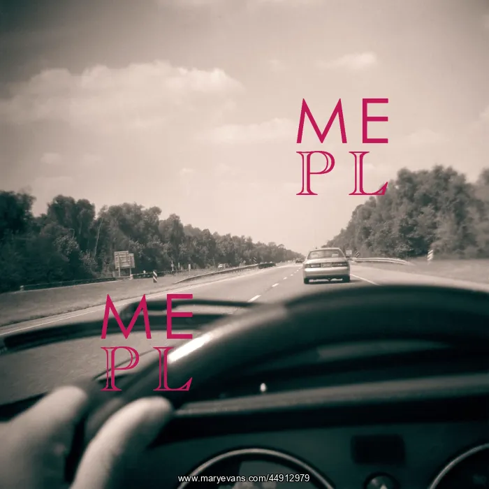 : Driver View of Highway Over Automobile Dashboard Hand on S : Driver View of Highway Over Automobile Dashboard Hand on S
