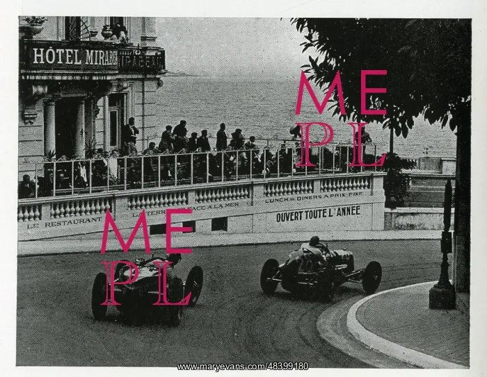 : Two drivers on the Monaco Grand Prix circuit : Two drivers on the Monaco Grand Prix circuit
